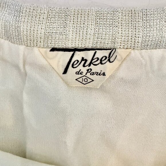 Vintage 1960s Terkel de Paris Lurex Shimmery Mini Skirt - Picture 4 of 12